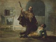 Friar Pedro Clubs El Maragato with the Butt of the Gun Francisco de Goya